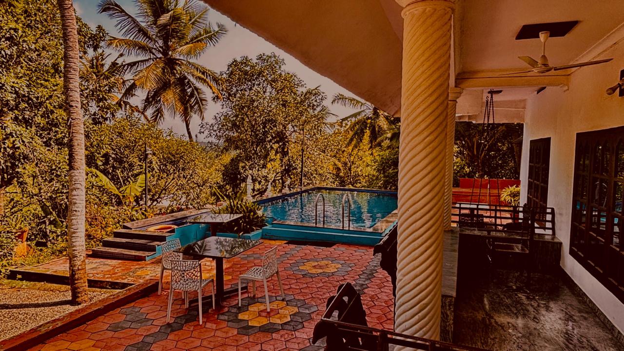 Swimming pool at Whispering Kera ecological homestay